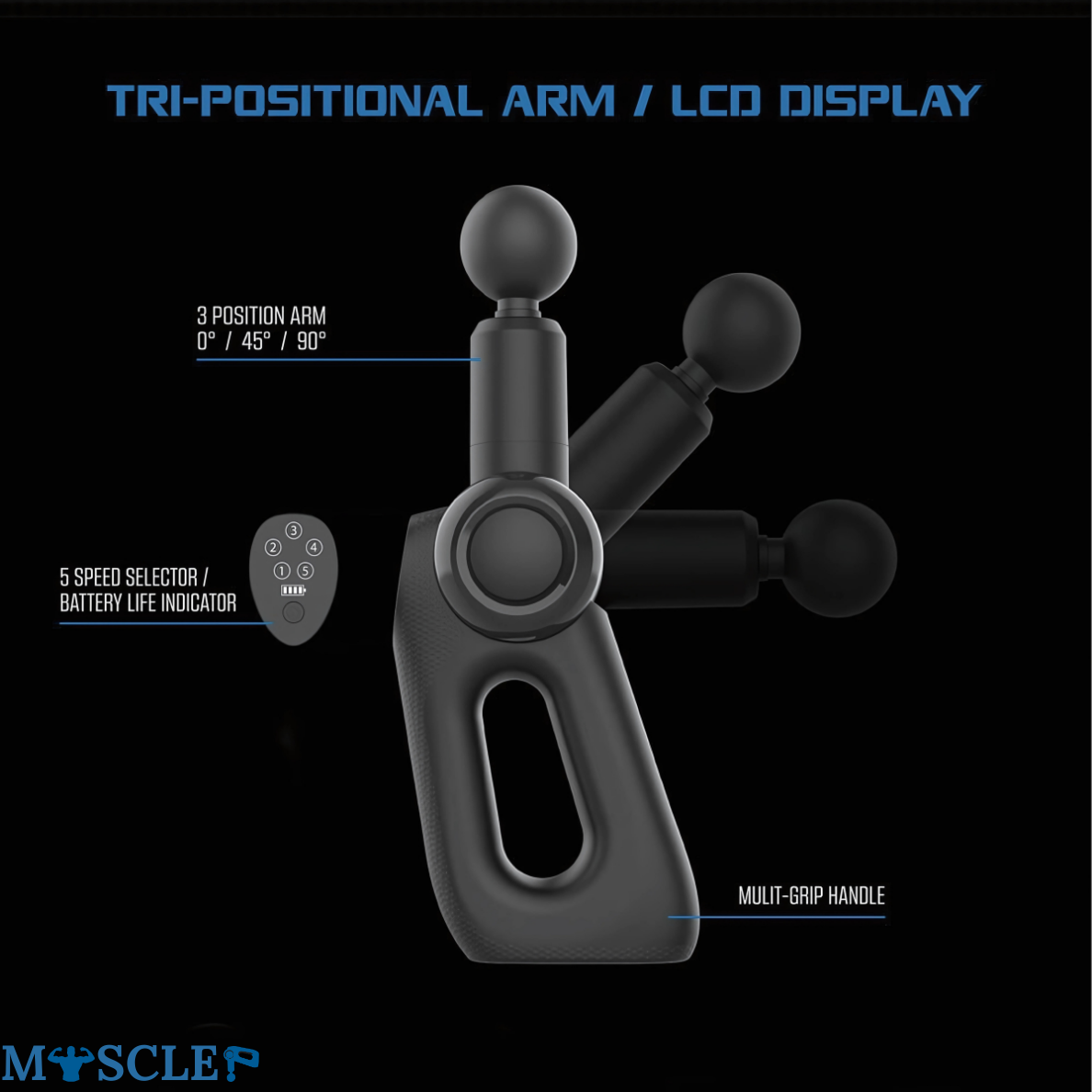 MuscleGat™ FlexPulse 4X Massage Gun