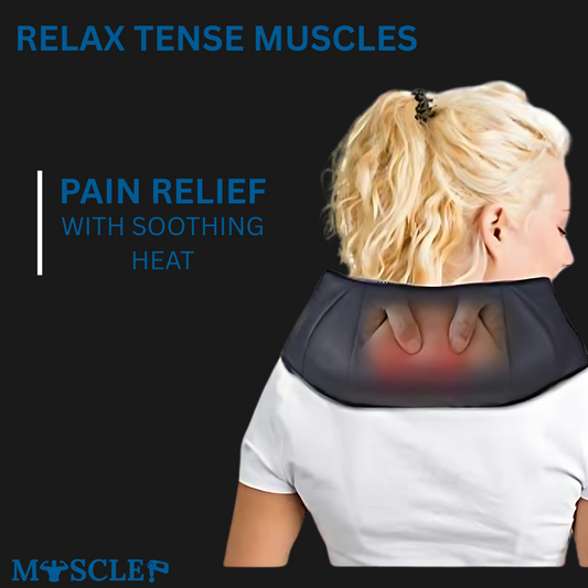 Muscle Gat PowerWrap - Smart Kneading Massage Shawl for Neck, Shoulders, Waist & Back